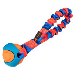 Tug-e-nuff Pocket PowerBall Bungee Dummy med Bold Orange og Blå 24cm